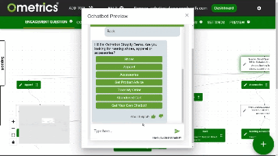 gif of ochatbot preview this gif shows the ochatbot preview and a response to a test question