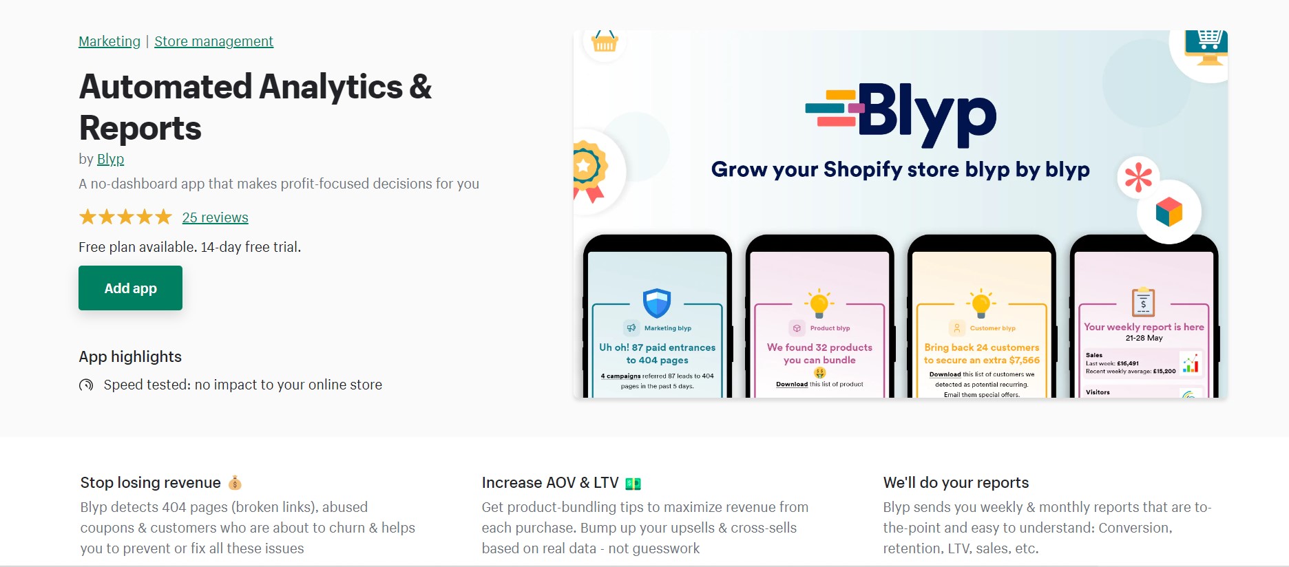 automation and analytics report app