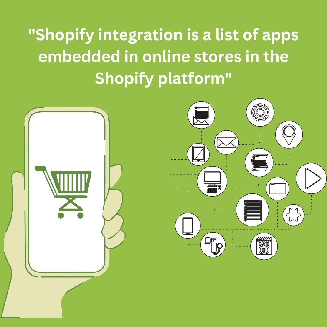 Shopify integration is a list of apps embedded in online stores in the Shopify platform Shopify integration