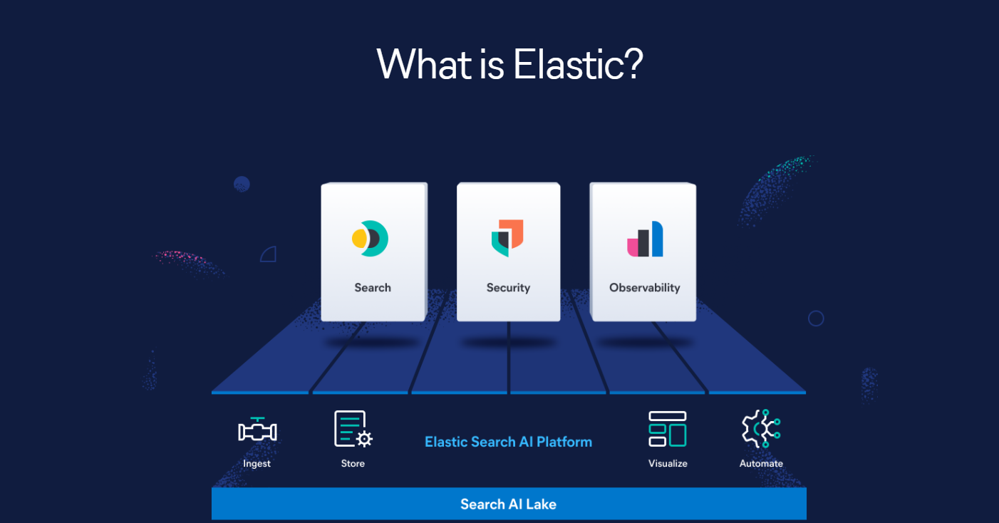 Elastic Enterprise Search A screenshot of Elastic Enterprise Search's home page