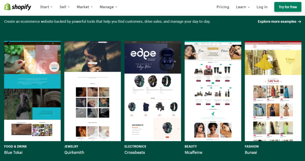 shopify store