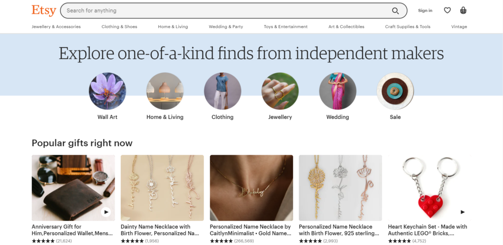 etsy eCommerce company